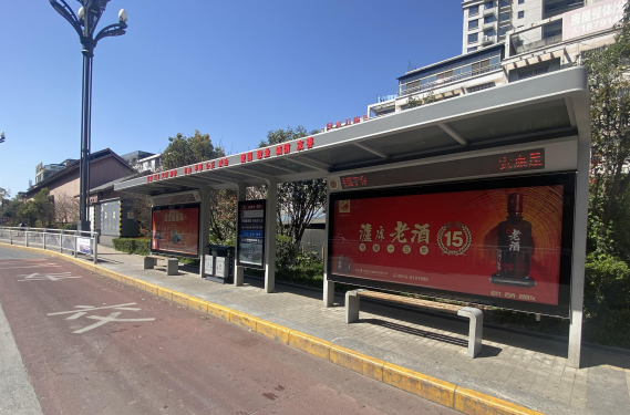 陕西安康市公交车候车亭广告一手发布资源